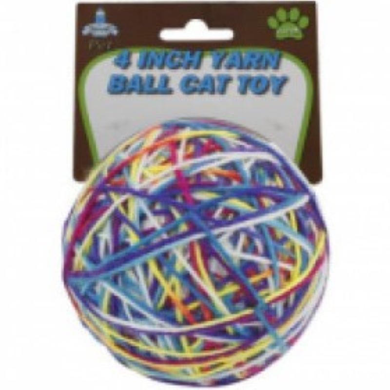 Yarn Ball Cat Toy 4"