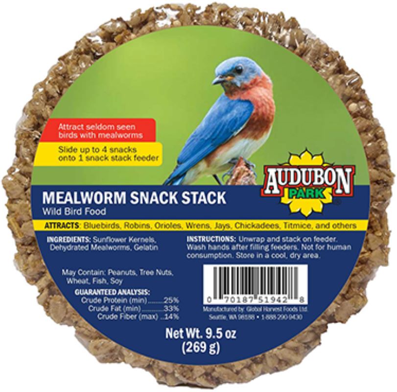 Audubon Mealworm Snack Stack 9.5 oz