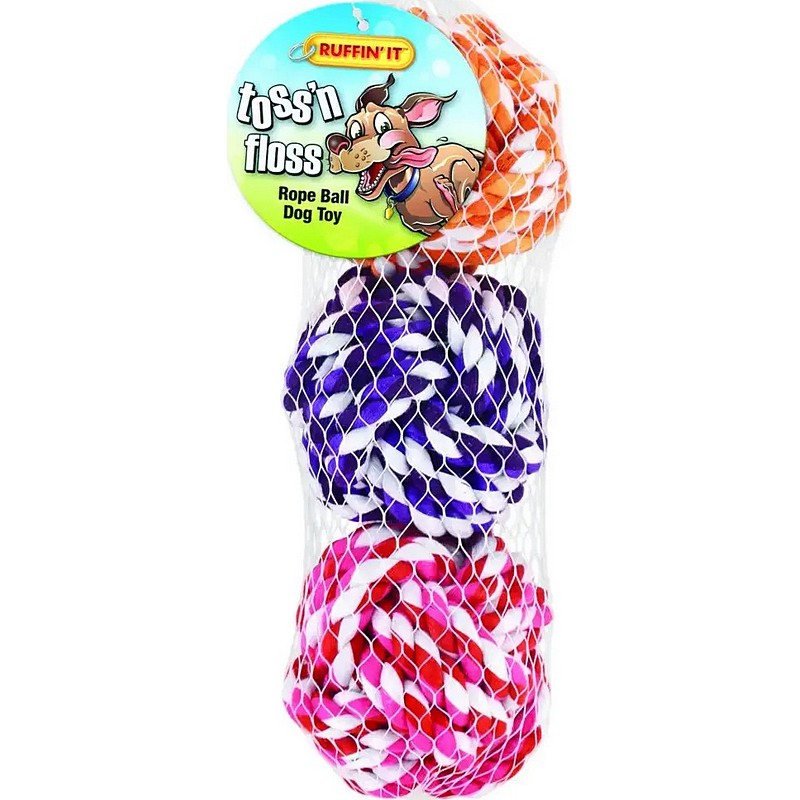 Pet Rope Ball Toy 3 ct