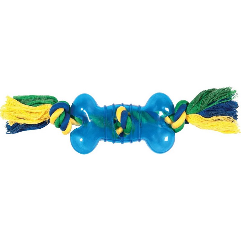 Bone and Rope Tug Dog Toy