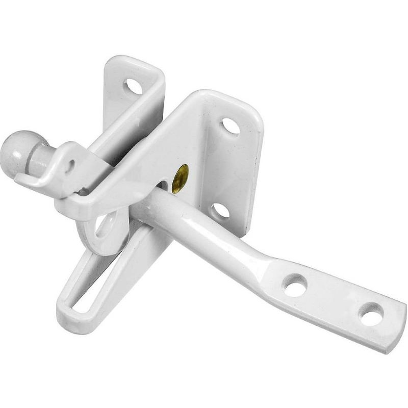 White Steel Gate Latch