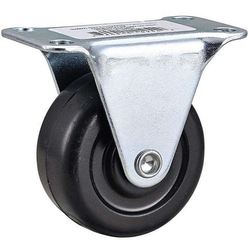Soft Rubber Caster Plate 2 in 90 lb