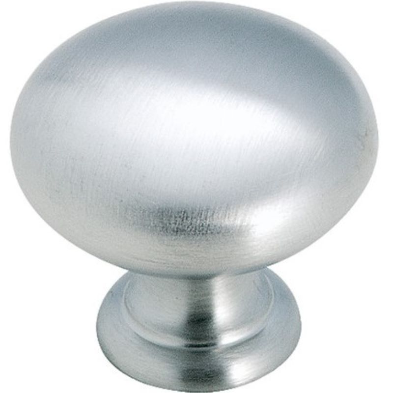 Brushed Chrome Knob 1-1/4 in