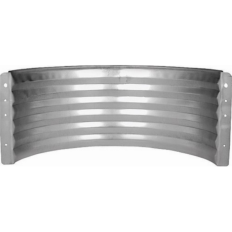 Galvanized Steel Round Area Wall 12 x 37 in