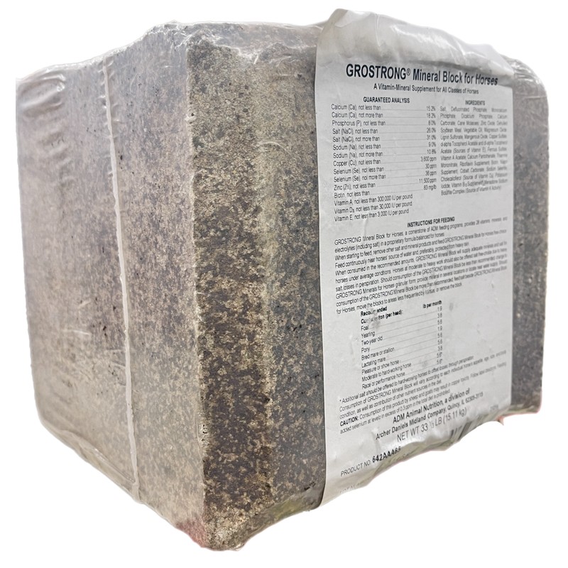 ADM Grostrong Horse Mineral Block 33.3 lb