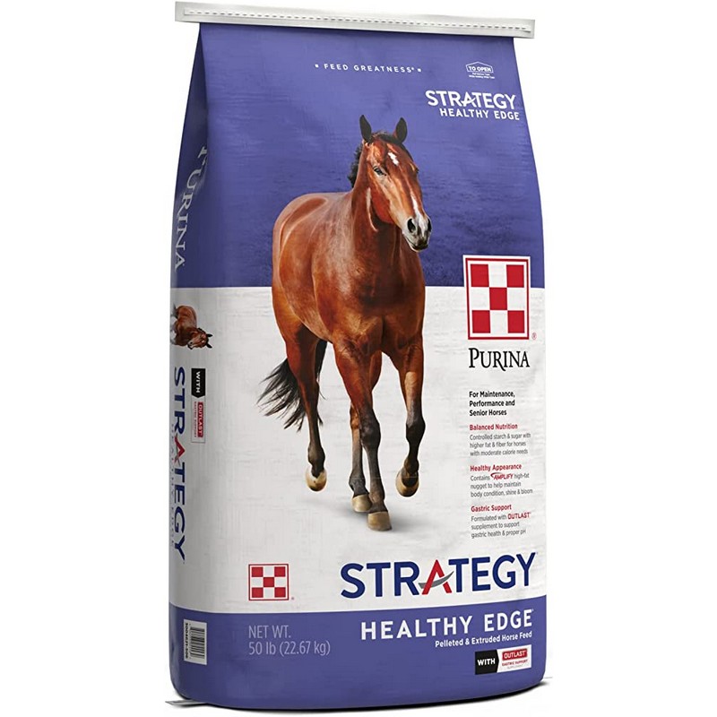 Purina Strategy Healthy Edge Horse Feed 50 lb