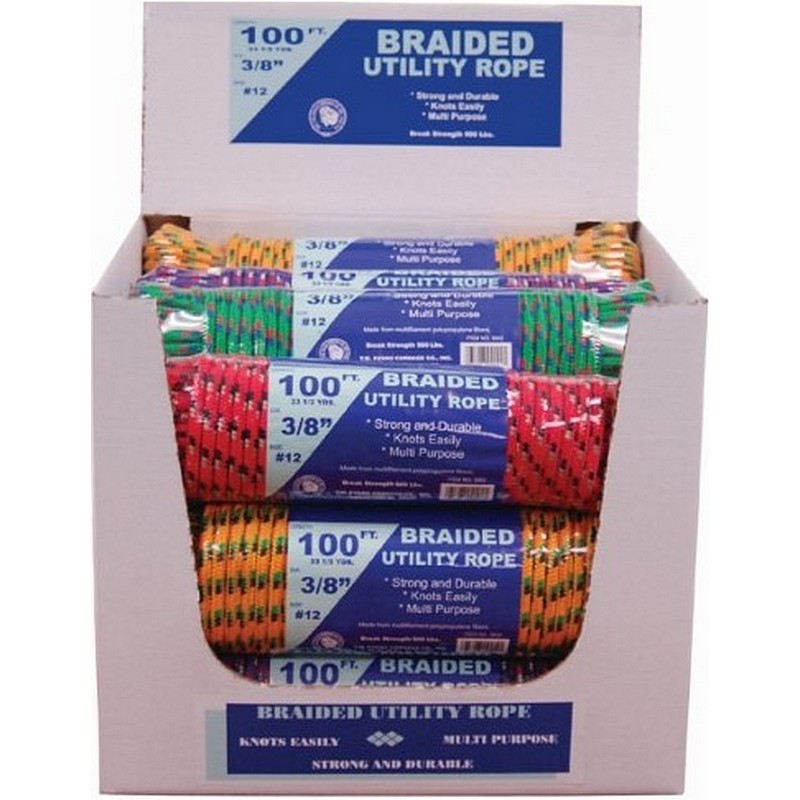 Braided Poly Utility Rope 100 ft