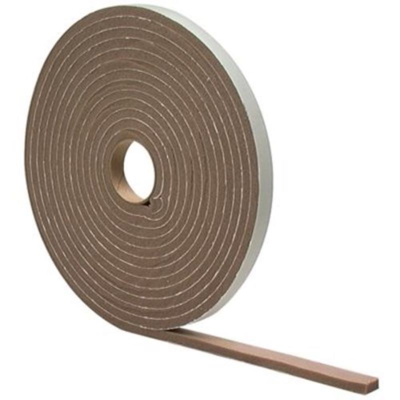 Weatherstrip Foam Tape Brown 3/8"x17'