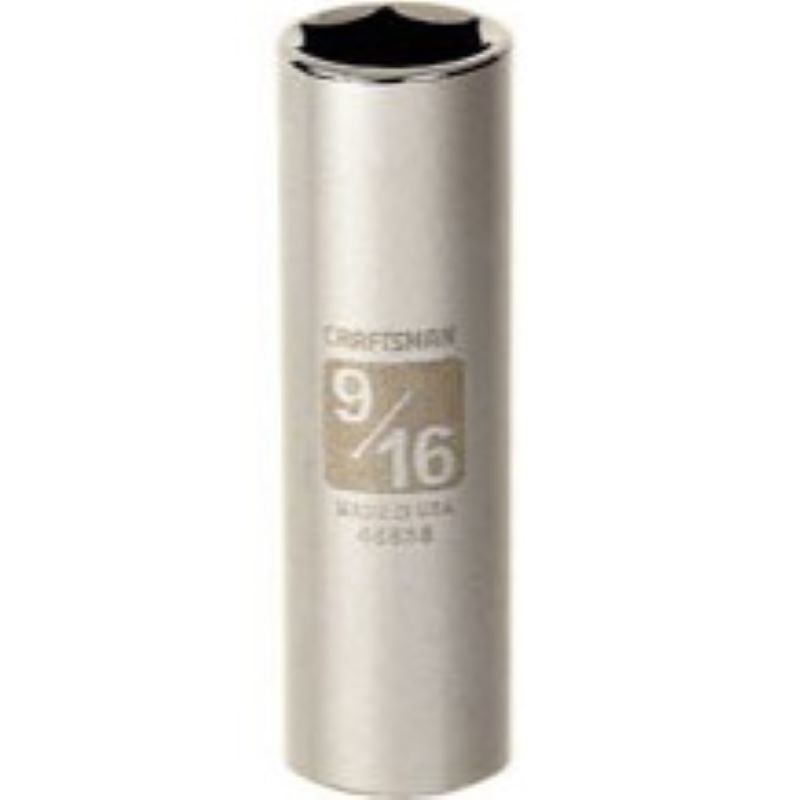 Craftsman 6 Point Deep Socket 3/8"x9/16"