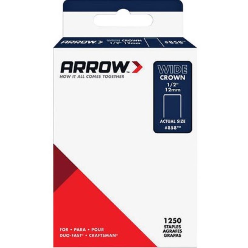 Wide Crown Staples #858 1/2" 1250 Ct