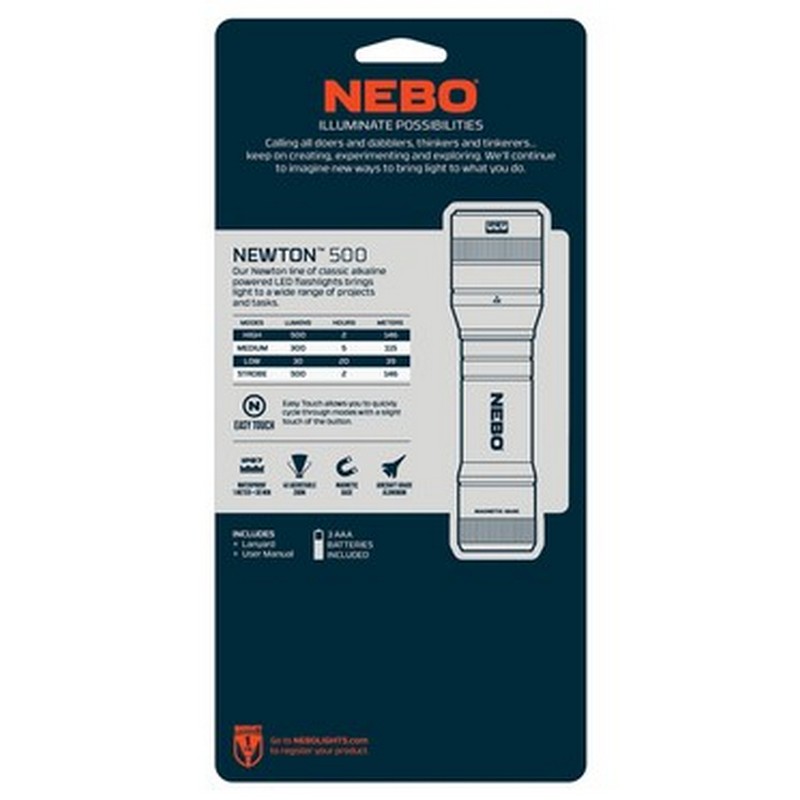 Nebo LED Black Flashlight 500 Lumen