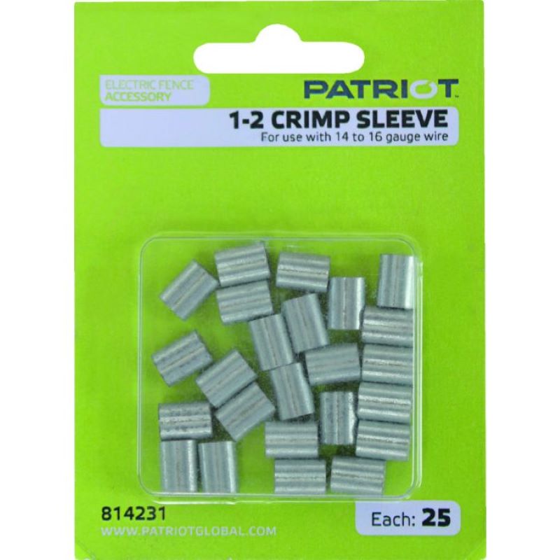 Patriot Crimp Sleeves 1-2 25 ct