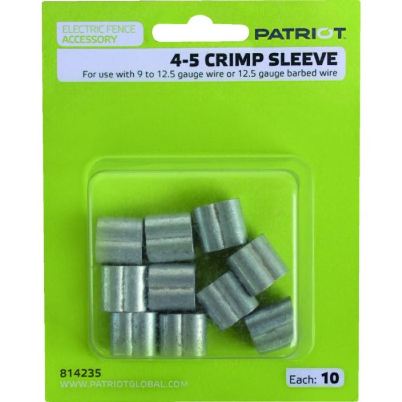 Patriot Crimp Sleeves 4-5 10 ct