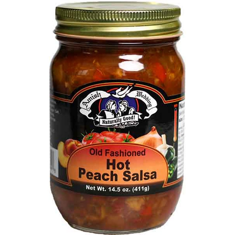 Hot Peach Salsa 14.5 oz