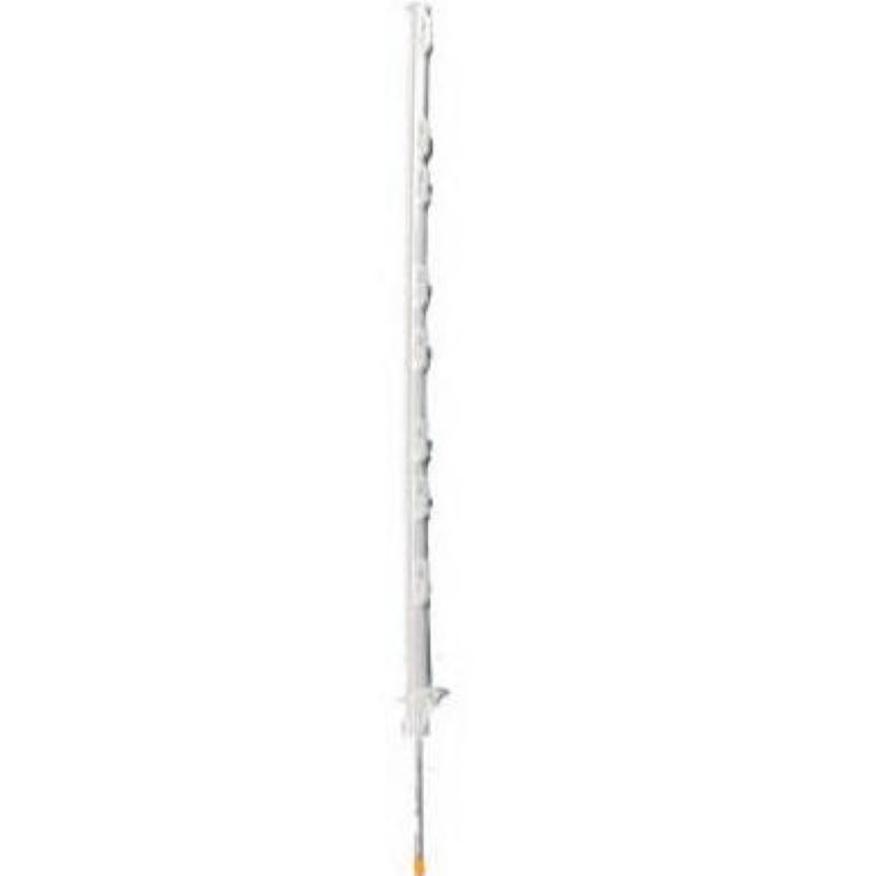 Step-In White Electric Fence Post 48 in