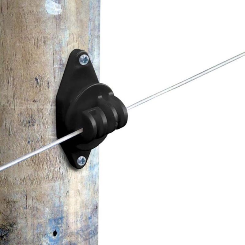 Black Wood Post Claw Insulator