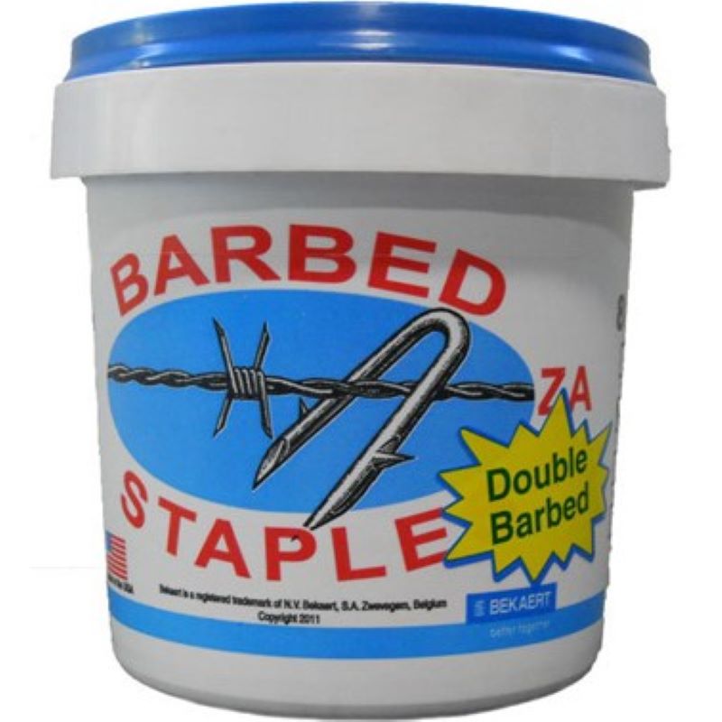 Double Barbed Fence Staples 1.75" 8 lb