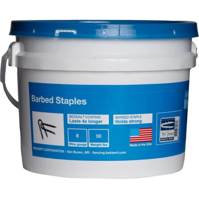 Barbed Fence Staples 1-1/4 in 50 lb