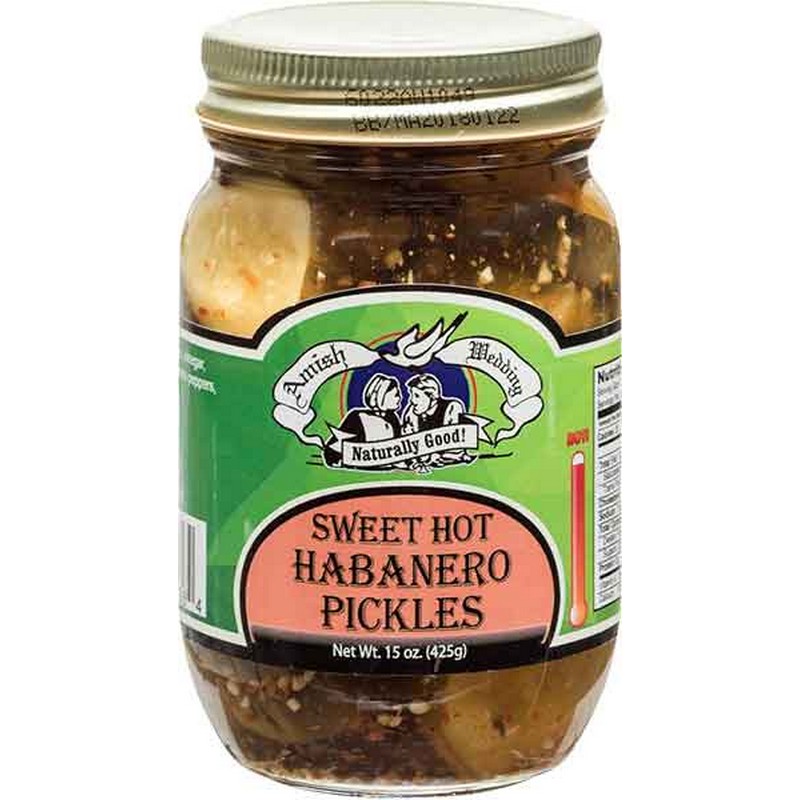 Sweet Hot Habanero Pickels 15 oz