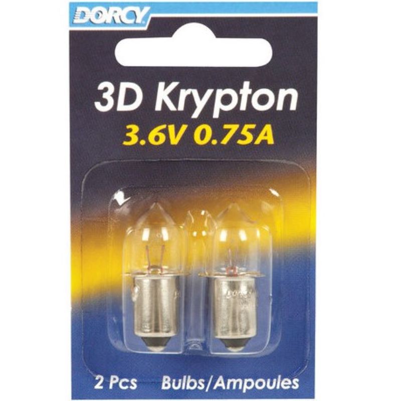 Flashlight Bulb 3D 3.6 V 2 ct
