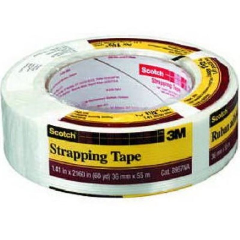 White Strapping Tape 1.5 in x 60 yd