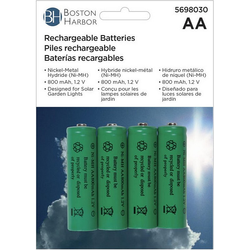 Rechargeable AA Batteries 4 ct