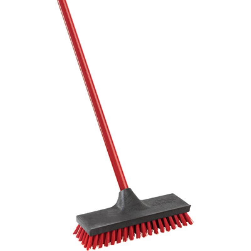 Long Steel Handle Floor Scrubber