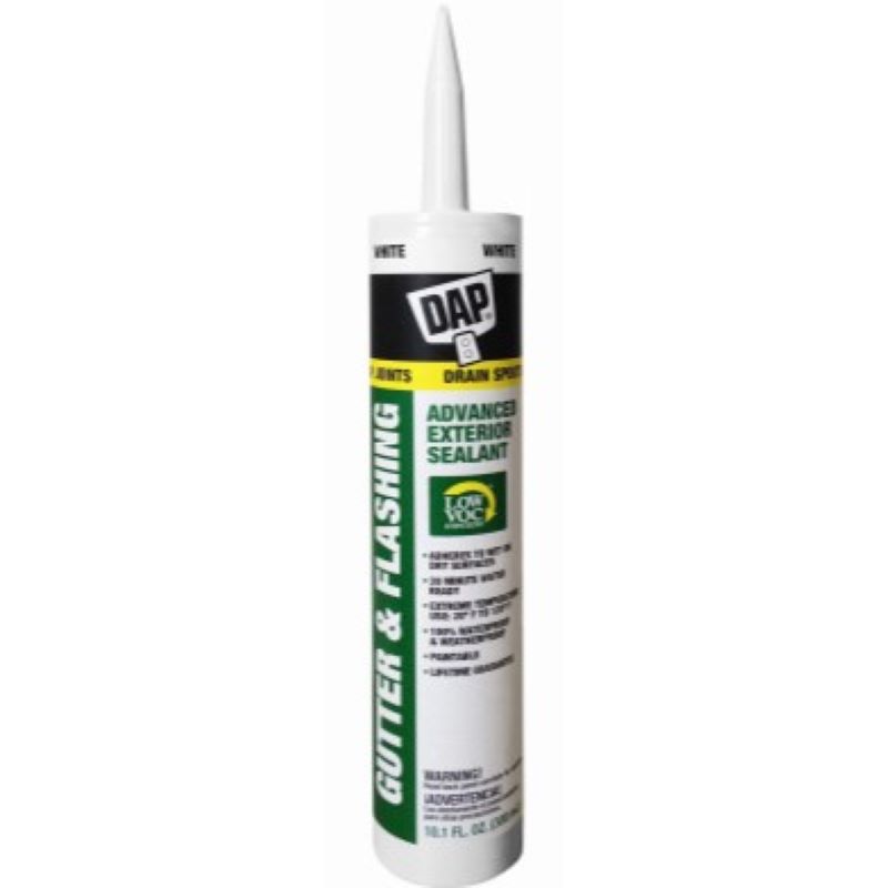 DAP Gutter & Flashing White Exterior Sealant 10 oz