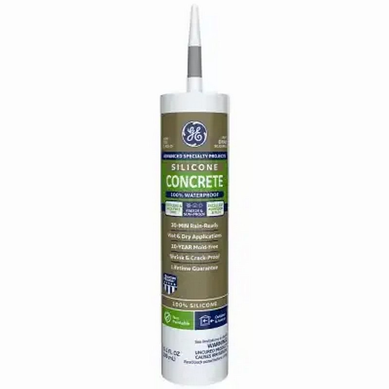 Light Gray Concrete & Masonry Silicone Sealant 10 oz