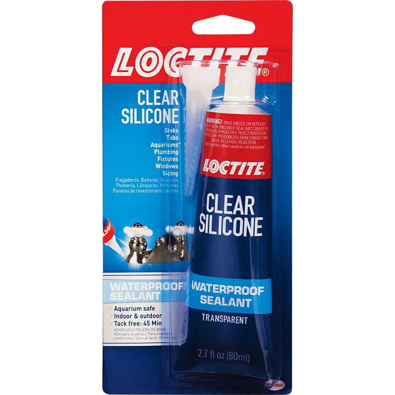 Loctite Clear Silicone Sealant 2.7 oz