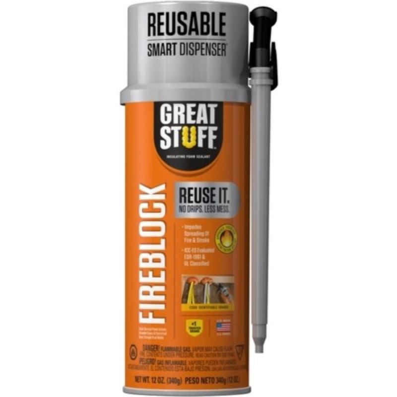 Fireblock Orange Insulating Foam Sealant 12 oz