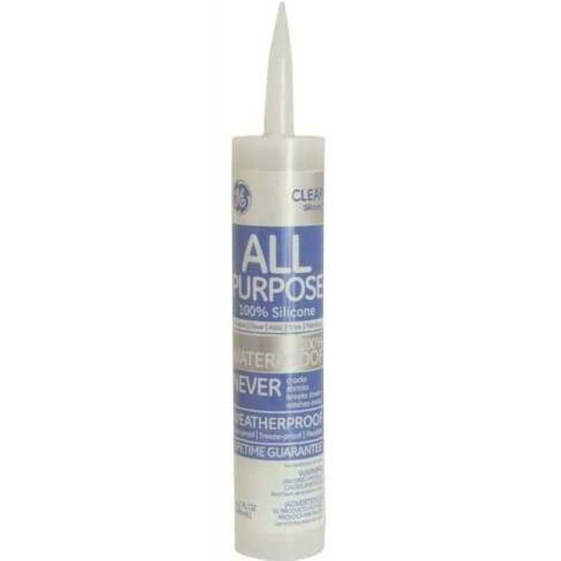 Clear All-Purpose Silicone Sealant Caulk 10 oz