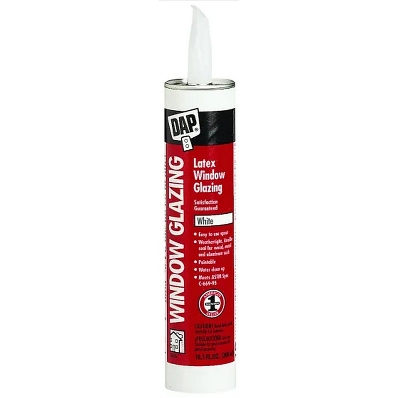 DAP White Latex Window Glazing Compound 10 oz