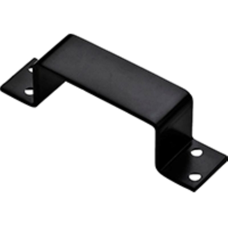 Black Steel Holder Bar 2"x4"