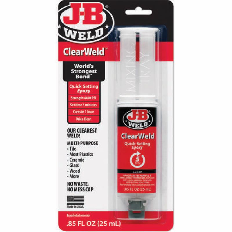 J-B Weld Clearweld Epoxy Adhesive 0.85 oz