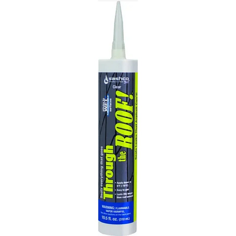 Through The Roof Clear Roofing Caulk 10.5 oz