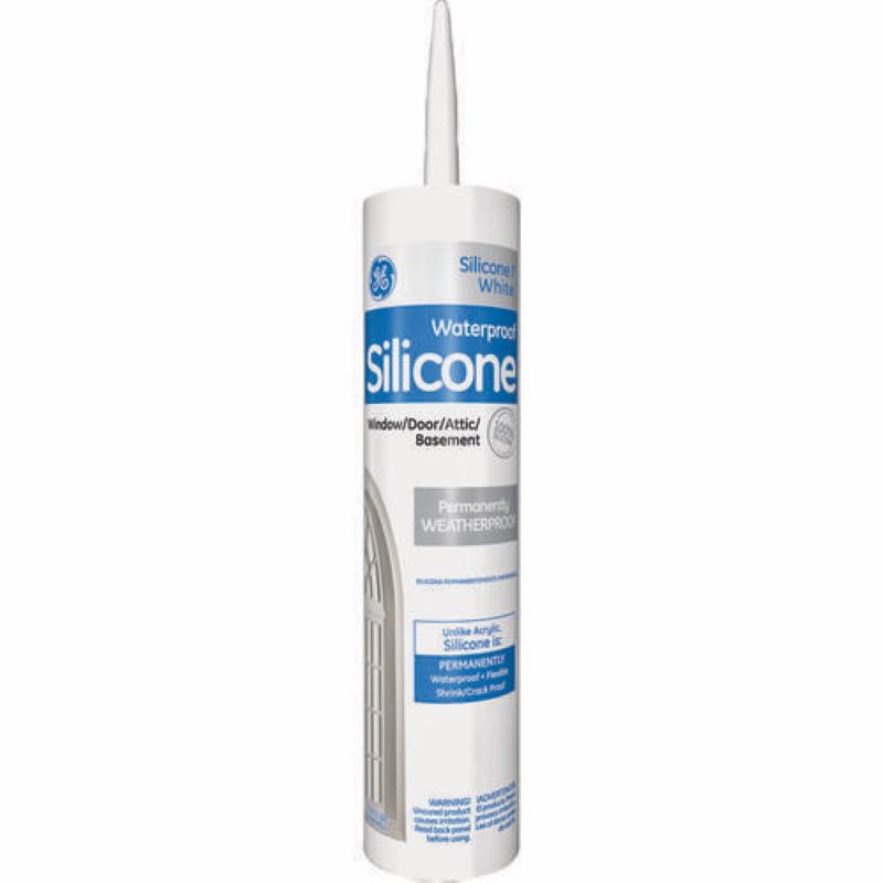 GE White Silicone Caulk 10 oz