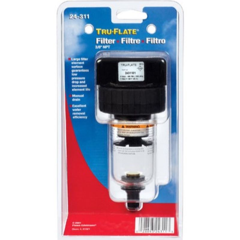 Tru-Flate Air Compressor Filter 3/8 in