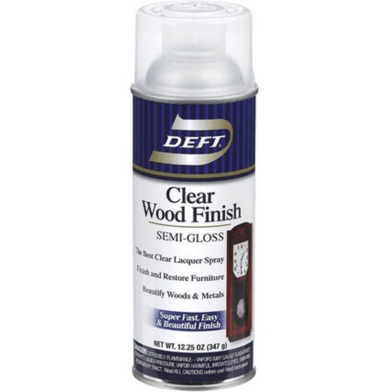 Deft Interior Clear Wood Finish Semi-Gloss Spray 12.25 oz