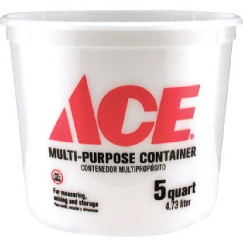 Clear Multi-Purpose Plastic Bucket 5 qt