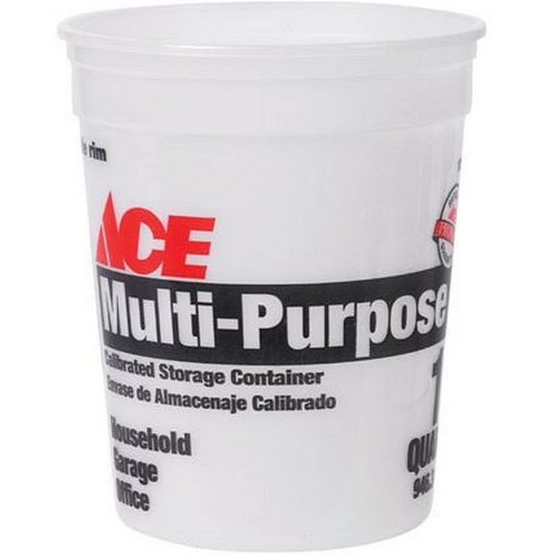 Ace Multi-Purpose Clear Plastic Bucket 1 qt