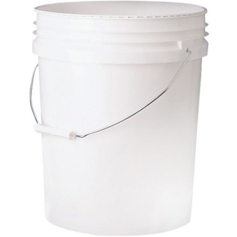 White Plastic Pail 5 gal