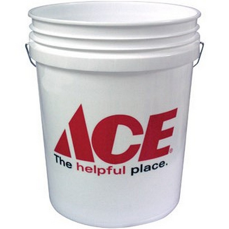 Ace White Plastic Bucket 5 gal