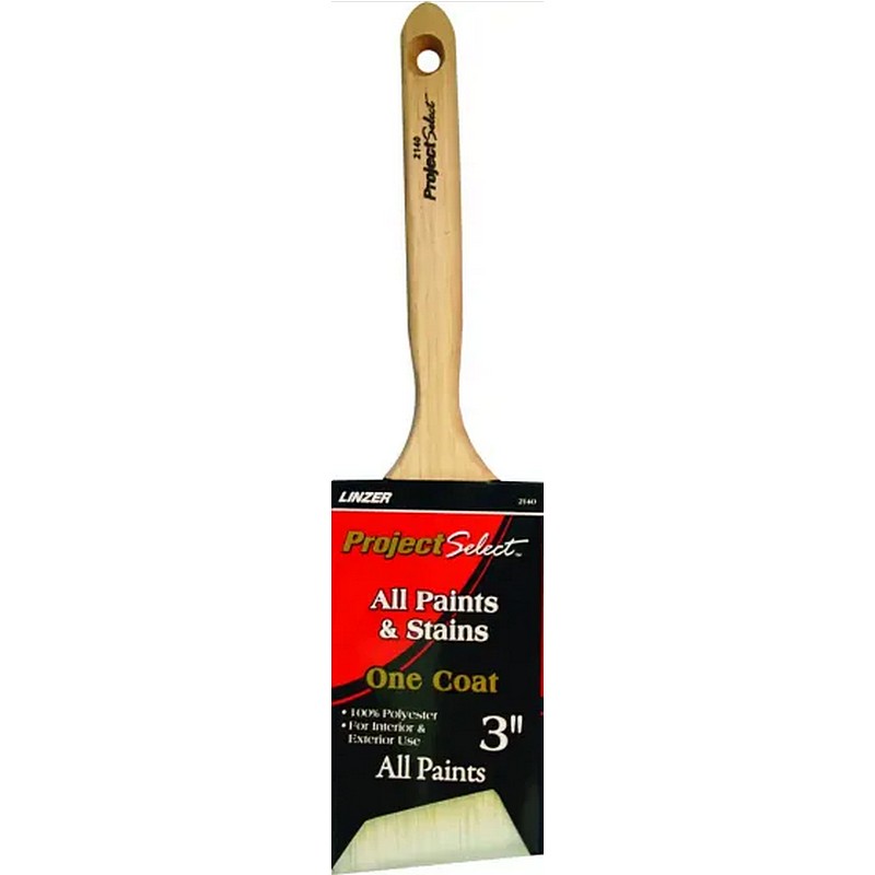 Linzer Project Select Polyester Bristle Angled Sash Paint Brush 3 in