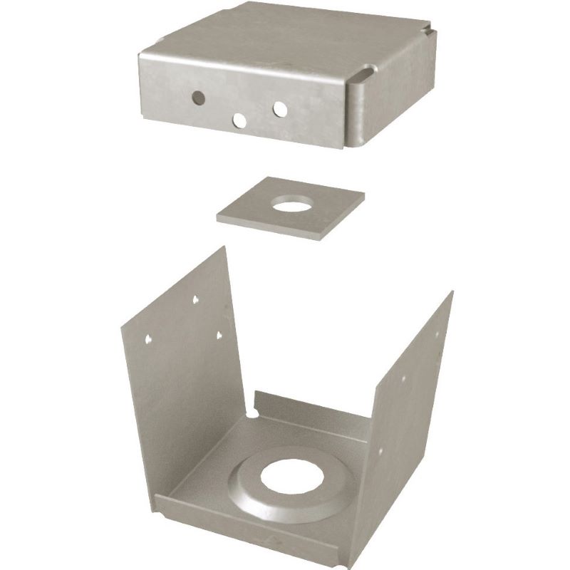2-Sided Post Anchor Base 4 x 4"