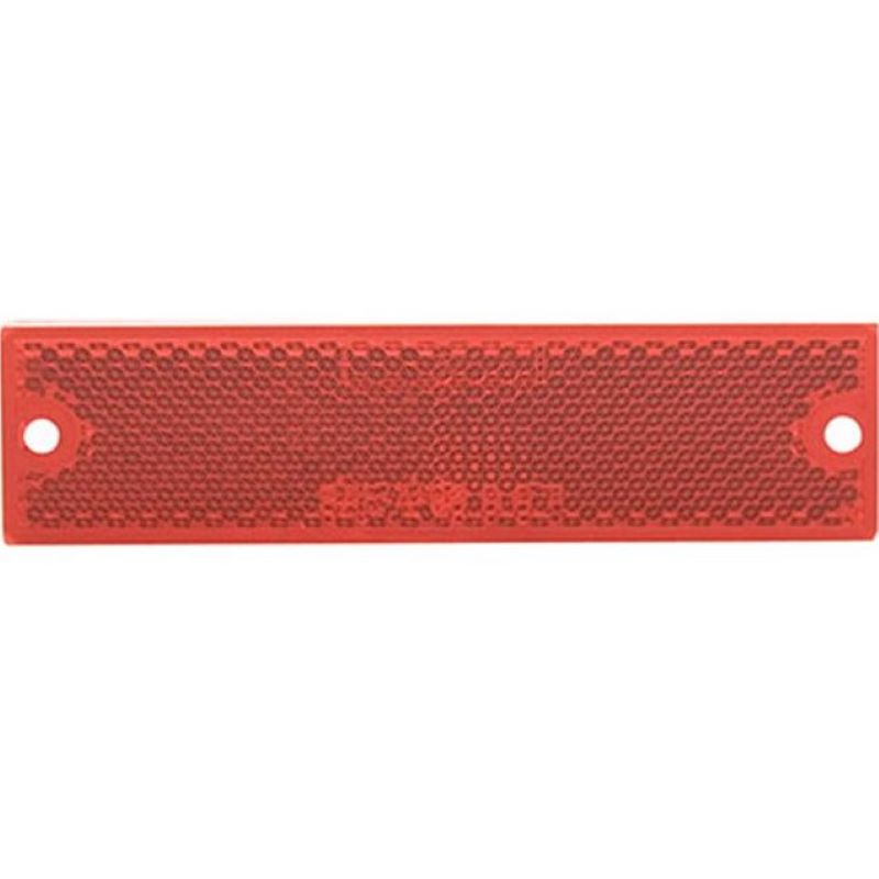 Red Rectangular Trailer Reflector 4-3/8 x 1-1/8"