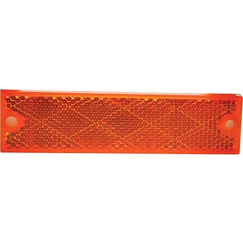 Amber Rectangular Trailer Reflector 1-1/8 x 4-3/8"