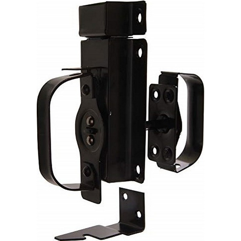 Black Steel Swinging Door Latch