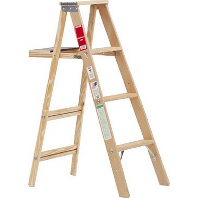 Wood Step Ladder Type 3 48 in