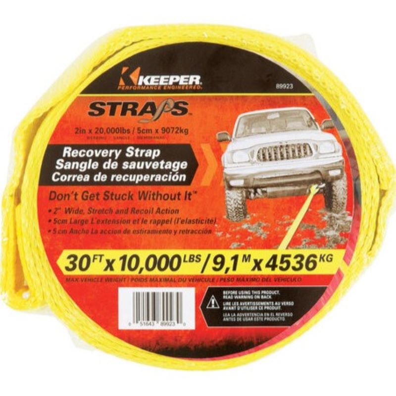 Yellow Recovery Strap 2 in x 30' 10,000 lb